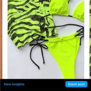 lime swimsuit